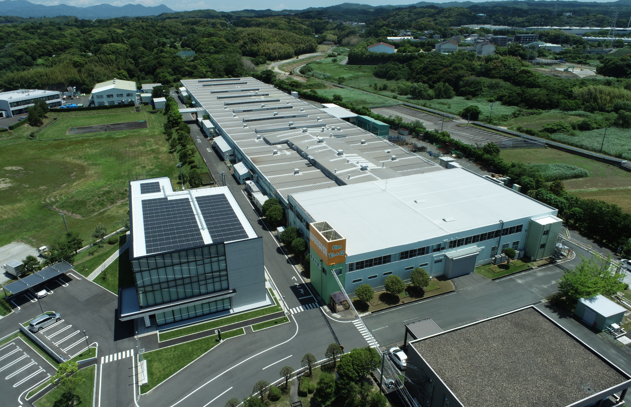 浅羽工場空撮