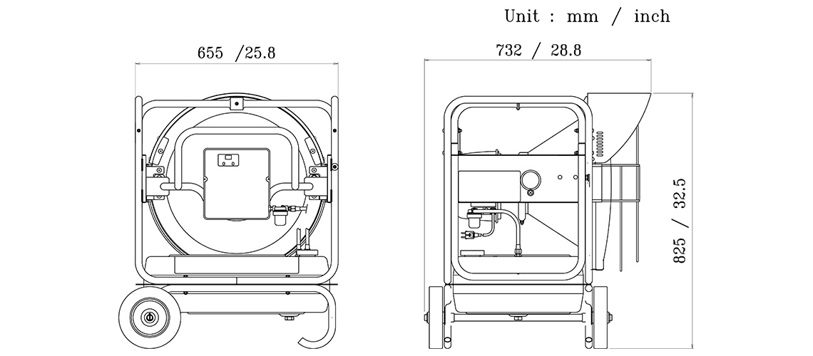 Dimensions Val6 Kbe1s Kbe1ja Kbe5s Kbe5l 2 Step Infrared Heater Heater Products Shizuoka Seiki Co Ltd